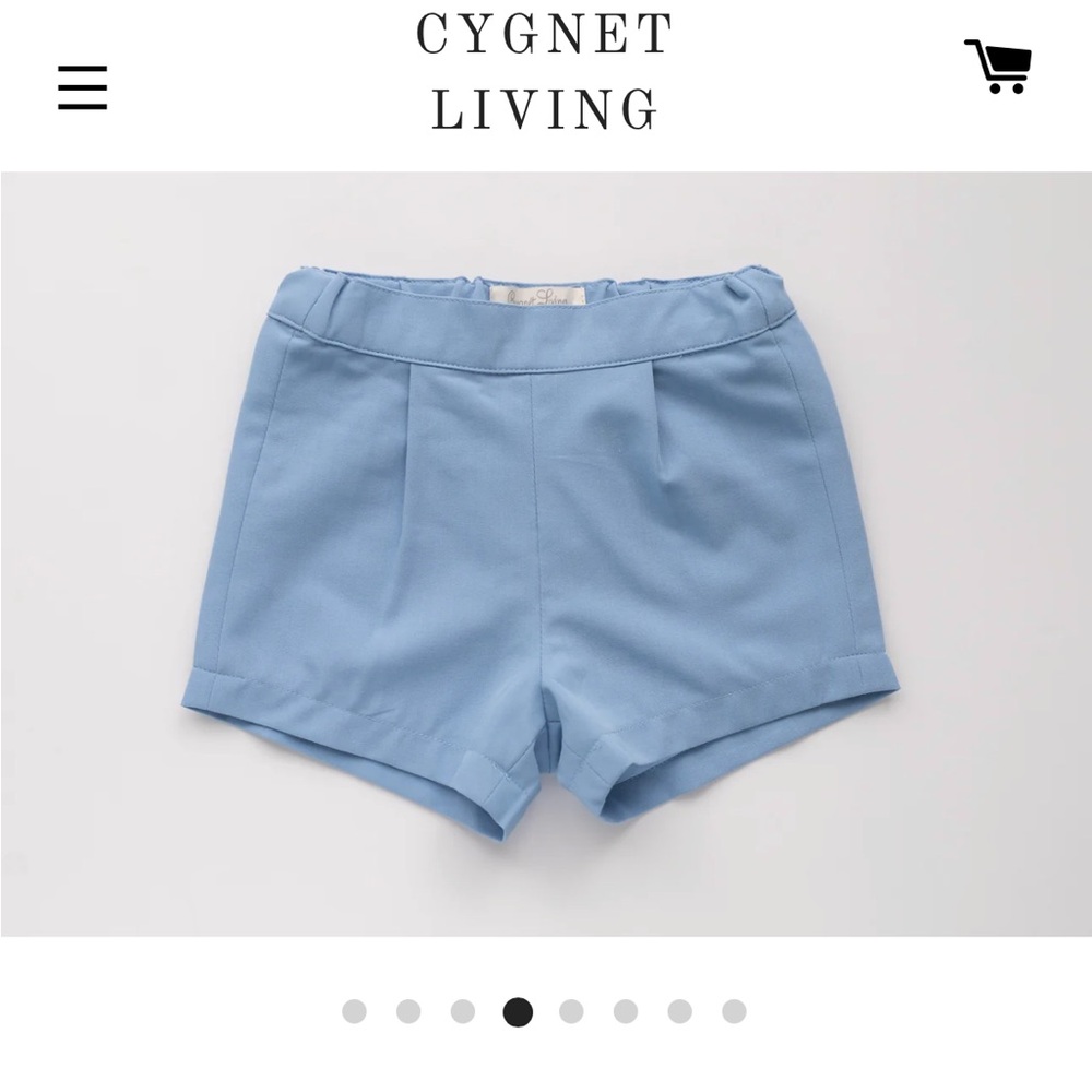 Little boy dress shorts - elastic cygnet living